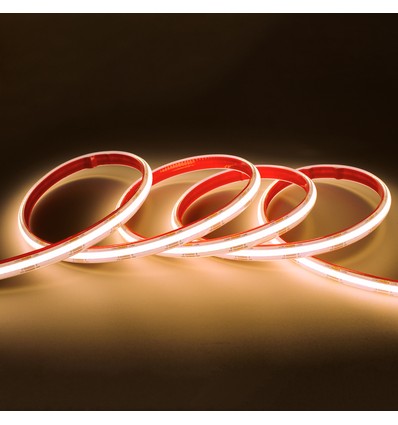 5m 10W/m Waterdichte COB CCT LED strip RA90 - 24V DC, IP68, 576 LED per meter