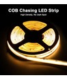 5m 12W/m COB LED-strip IC løpelys/running - 24V DC, løpelys, 120 LED pr. meter
