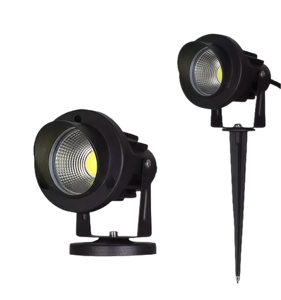 12–24V lampe de jardin LED - 11W, noir, piquet, 800 lm, IP65