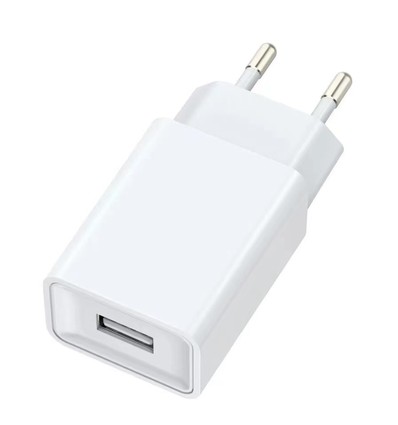 USB-oplader 10W - Wit, USB-A, perfect voor mobiel en lampen