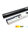 Rail LED Troldtekt noir 60 cm, CCT - 30W, Akustilight, encastré, 24V