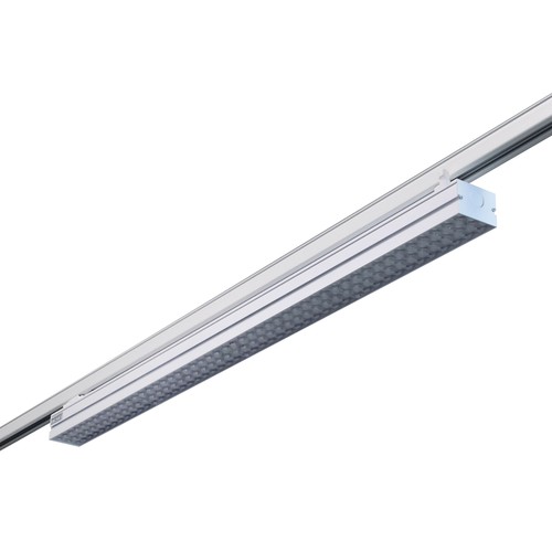 38W 3-faset LED lysskinne til kontor - 170 lm/W, 115 cm, Hvid