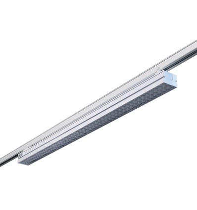 Rail d'éclairage LED triphasé 38W pour bureau - 170 lm/W, 115 cm, Blanc