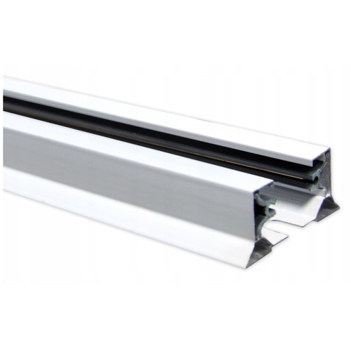 1.5 meter skinne til skinnespots - Hvid, 1-faset, 1F2W, komplet med tilslutning og endeprop