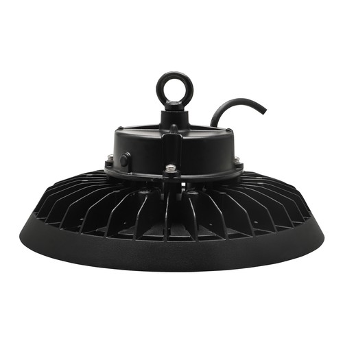 100W/150W/200W PLATEO 4 LED high bay, 155lm/W - IP65, 6500K, 0-10V dimbar, IK09, sort hus