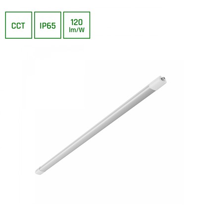 120cm 36W Limea Select compleet LED armatuur - 122lm/W, IP65, 3CCT, doorvoerbedraad, witte behuizing