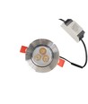 Spot encastrable 3W Ø8,4cm dimmable - 12V/24V, perçage : Ø7-8 cm, dimensions : Ø8,4 cm, 4 cm de haut