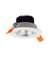 Spot encastrable 3W Ø8,5cm dimmable - 12V/24V, perçage : Ø7,5 cm, dimensions : Ø8,5 cm, bord blanc