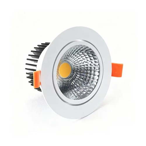 Spot encastrable 3W Ø8,5cm dimmable - Perçage : Ø7,5 cm, Dimensions : Ø8,5 cm, bord blanc