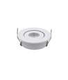 1W Ø5,2cm inbouwspot dimbaar - 12V/24V, gat: Ø4,2 cm, afmetingen: Ø5,2 cm, 2,2 cm hoog, wit