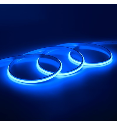 5m 9W/m Blauwe Dot-free COB-LED strip - 24V DC, IP67, 240 LED/m, 5 jaar garantie