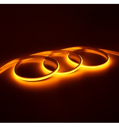 5m 9W/m Jaune Dot-free COB-LED strip - 24V DC, IP67, 240 LED/m, 5 ans de garantie