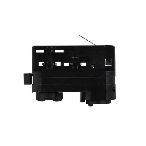 Lampfitting voor Global rails - Zwart, Geschikt voor V-Tac rails, 3-fase