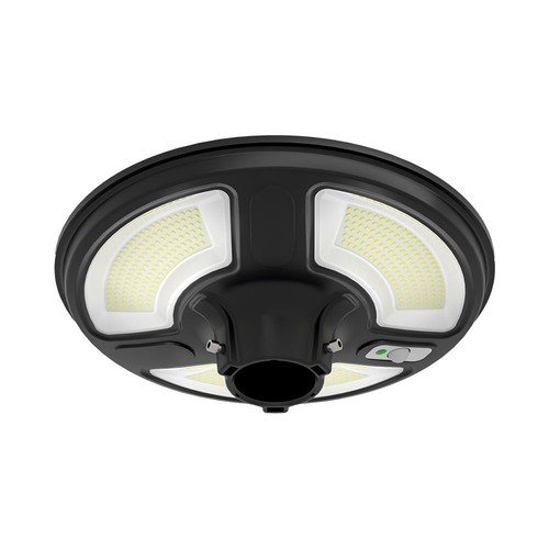 Vt-45w LED-tuinfakkel 7,5W - zonnecel aangedreven, rond, met sensor, RF-afstandsbediening, 6500K, IP65