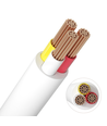 12-24V CCT-kabel, wit rond - 3 x 0,5 mm², meterware, min. 5 meter