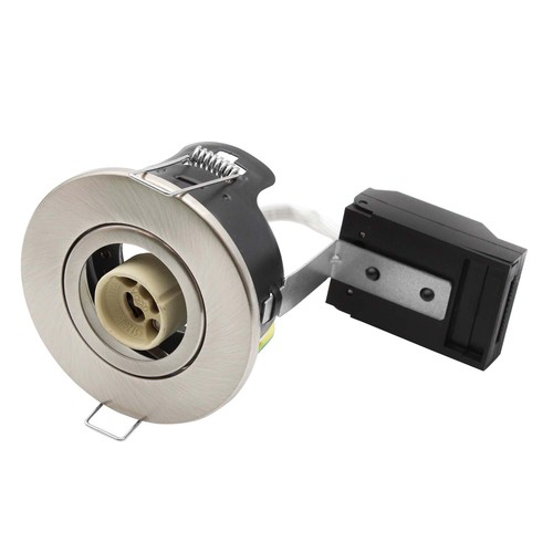 Spot encastrable GU10 - Nickel satiné, IP20