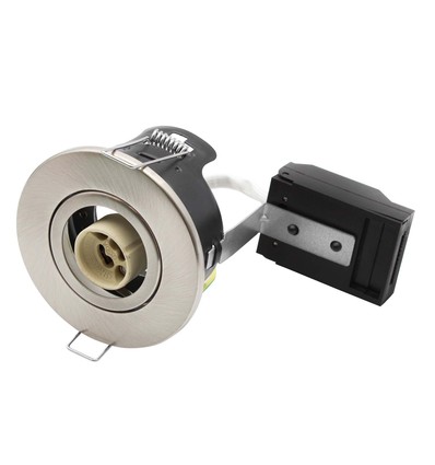 Spot encastrable GU10 - Nickel satiné, IP20