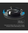 10 stk. GU10 Downlight - Sort, IP20