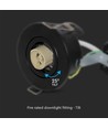 10 stk. GU10 Downlight - Sort, IP20
