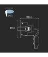 10 stk. GU10 Downlight - Satin nikkel, IP20