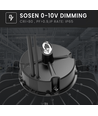 High bay LED 200W - 150lm/W, IP65, dimmable 0-10V, 5 ans de garantie, driver Sosen