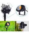 12-24V lampe de jardin LED - 20W, noir, piquet, 1700 lm, IP65