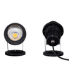 12-24V LED havelampe - 20W, sort, spyd, 1700 lm, IP65