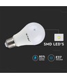 5 stuks RGBW LED lamp - 6W, Met RF afstandsbediening, E27