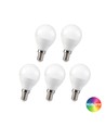 5 stuks RGBW LED Lamp - 4,8W, RF afstandsbediening, dimbaar, E14