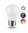 5 stuks E27 5W Wifi LED-lamp - G45, Tuya/Smart Life, werkt met Google Home