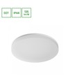 Plafonnier LED CCT 20/30/40W - 3 couleurs, Ø33cm, Hauteur: 5cm, IP44, bord blanc