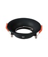 Spot encastrable GU10 - Rond, noir, IP20, sans source lumineuse
