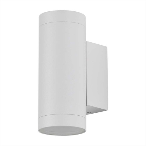 GU10 wandlamp met up/down licht - Wit, IP44, cilindrisch, buiten, zonder lichtbron
