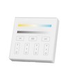 4-sone WiFi/WLAN touch panel til LED strips - 12V/24V, hvit, 86x86mm, til single color og CCT