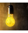 Ampoule LED E27 4W - Filament spirale, verre ambré, 1800K