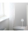 Lampe de table LED rechargeable 1,5W, 5V - Blanc, dimmable 4 niveaux, avec câble USB-C