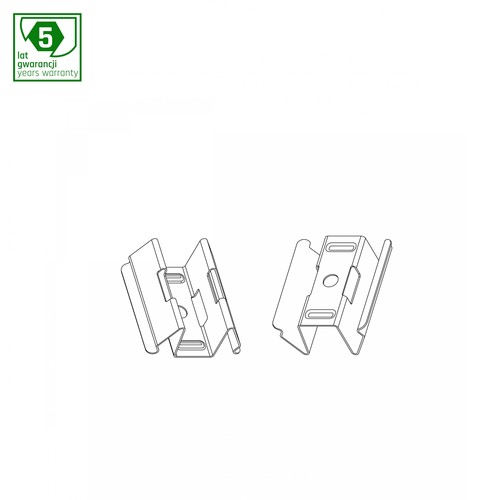 Supports de montage pour panneaux LED - 2 pièces, garantie 5 ans