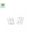 Supports de montage pour panneaux LED - 2 pièces, garantie 5 ans