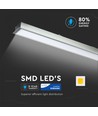 120cm 40W LED lineair inbouwarmatuur - Samsung LED chip, 120cm, zilver, 5 jaar garantie