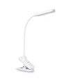 Lampe de bureau LED 6W dimmable avec pince - Helsinki, 370lm, CCT 3 étapes, blanc, angle 120°