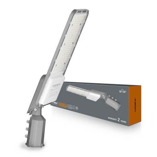 150W LED gatubelysning - 110lm/W, IP65, 5000K, utomhus, 15.000lm