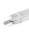 60cm 20W komplett LED-armatur - gjennomkoblet, IP65, 5000K