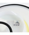 Applique murale LED ronde Dome 12W - IP65, CCT, noir