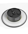 Applique murale LED ronde Dome 12W - IP65, CCT, noir