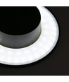 Dome 12W rund LED vegglampe - IP65, CCT, sort