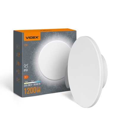 Applique murale LED ronde Dome 12W - IP65, CCT, blanc