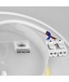 Dome 12W rund LED vegglampe - IP65, CCT, hvit
