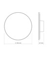 Dome 18W rund LED vägglampa - IP65, CCT, vit