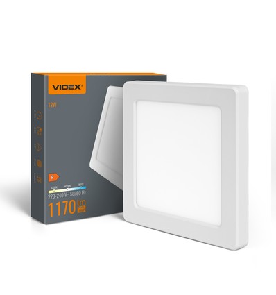 12W LED indbygningspanel / loftlampe - 1170lm, 3CCT, 16,7x16,7cm, hvid kant, til indbygning eller påbygning