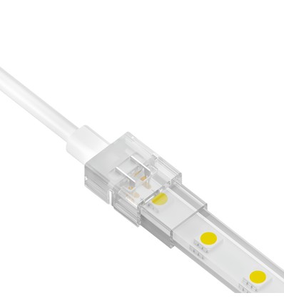 Connecteur de démarrage étanche pour bande LED - 10mm, couleur unie, IP68, 5V-24V